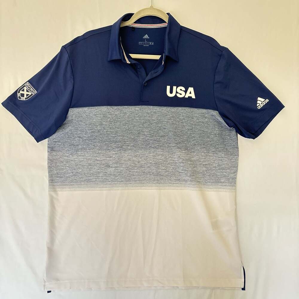 Adidas Mistwood Golf Club USA Polo Shirt Size L